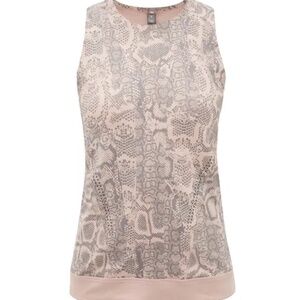 Adidas by Stella McCartney Snake-Print Stretch-Technical Blend Tank Top